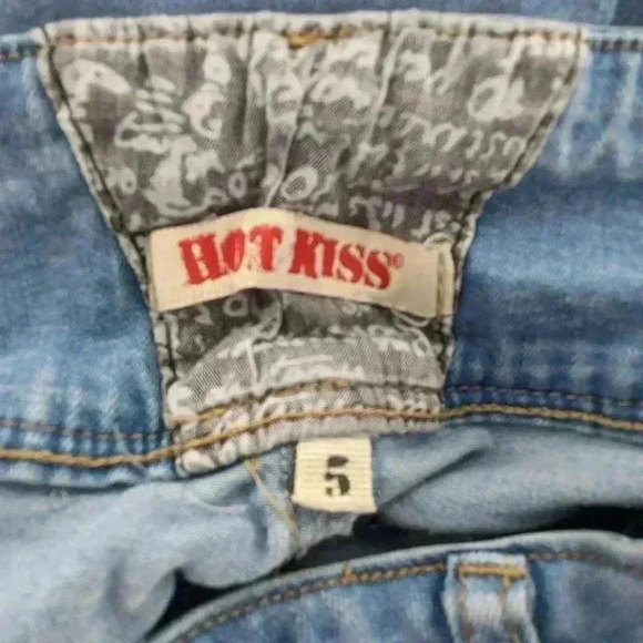 Hot Kiss Women's Size 5 Juniors Light Color Distressed Jeans - Picture 9 of 16
